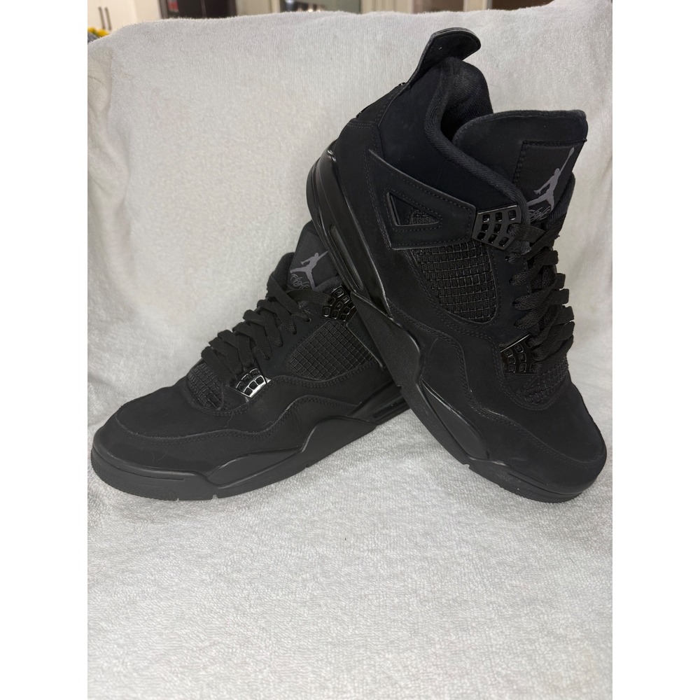 Jordan 4 Retro Black Cat Mens Sneakers Triple Black CU1110-010